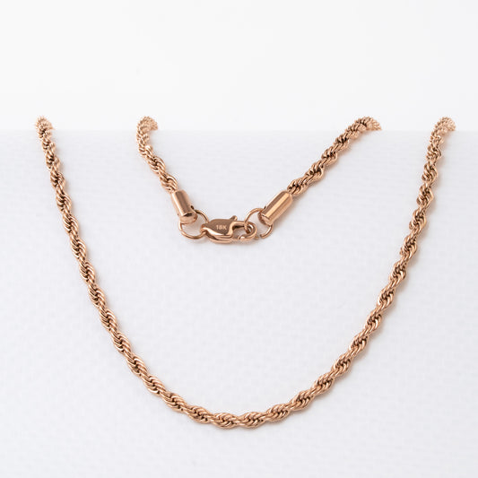 Cadena Lazo Rosa Mujer