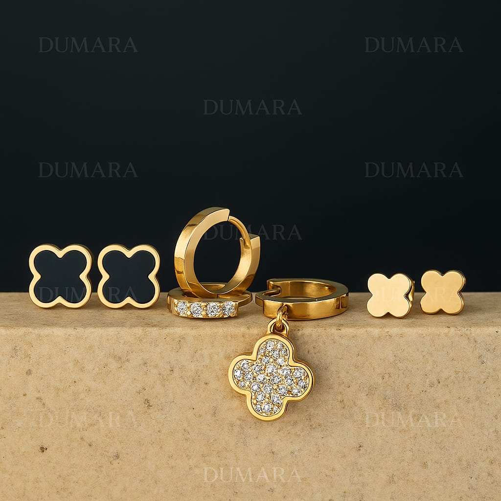 Aretes x 3 Trebol H