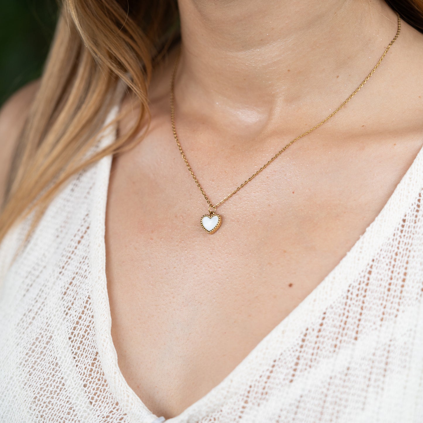 Cadena White Heart Mujer
