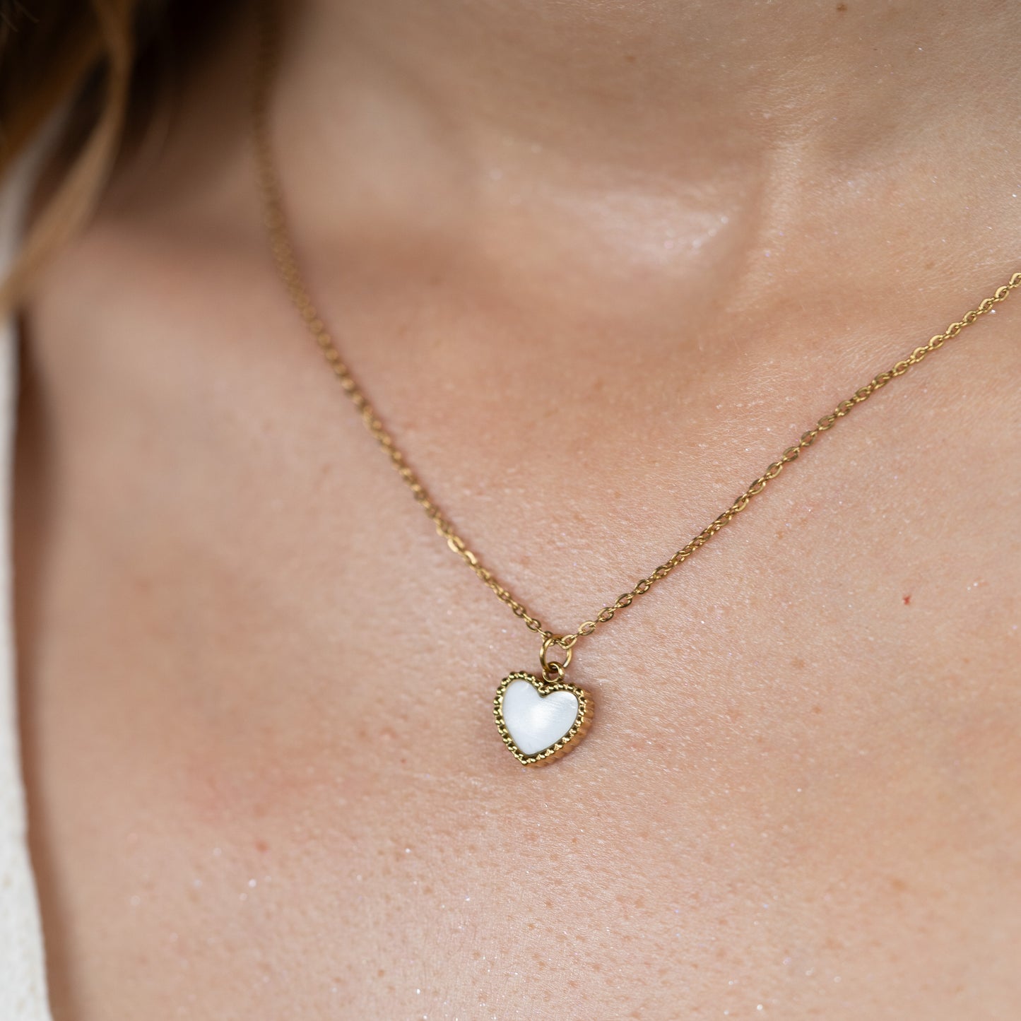 Cadena White Heart Mujer