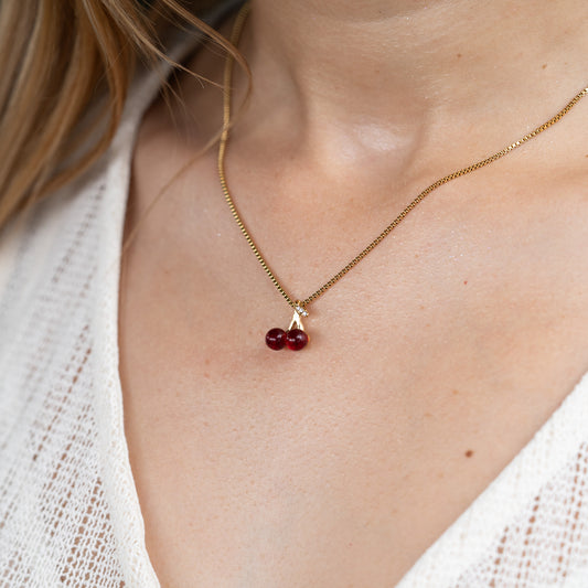 Cadena Cherry Roja Mujer