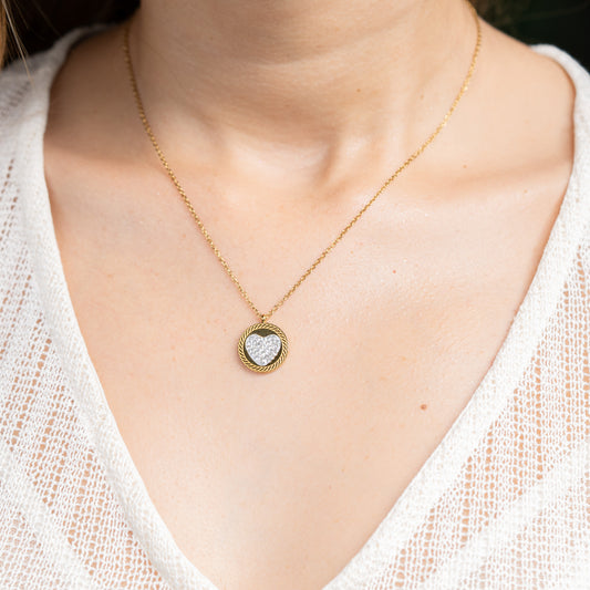 Cadena Corazón Redondo Mujer