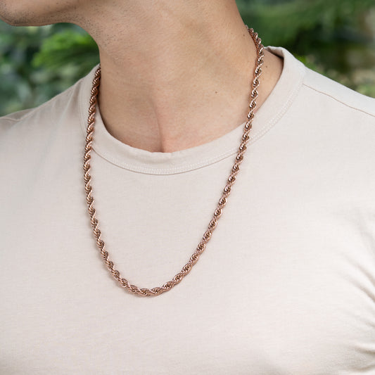 Cadena Lazo Rosa Hombre